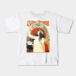 BITTER ORIENTAL Privat Livemont Art Nouveau Vintage Advertising Kids T-Shirt